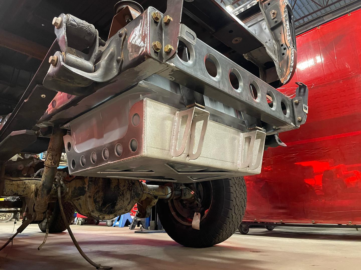 Custom fabricated vehicle tank